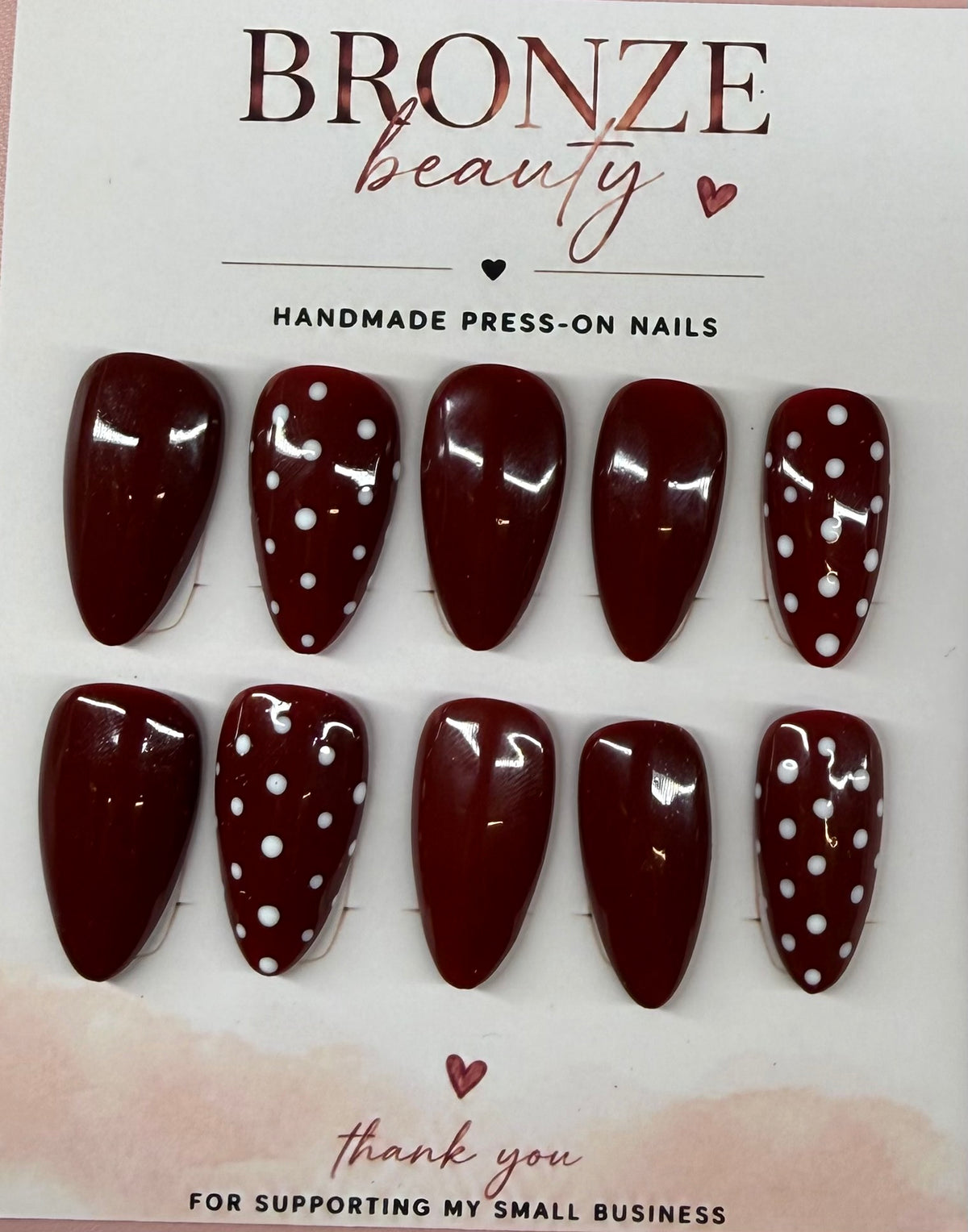 Cherry Dot | 24pc Medium Almond