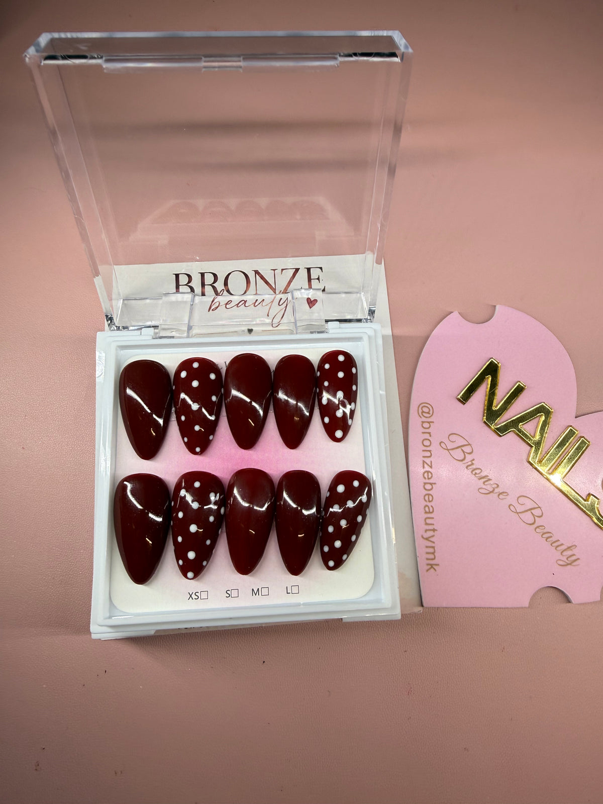 Cherry Dot | 24pc Medium Almond