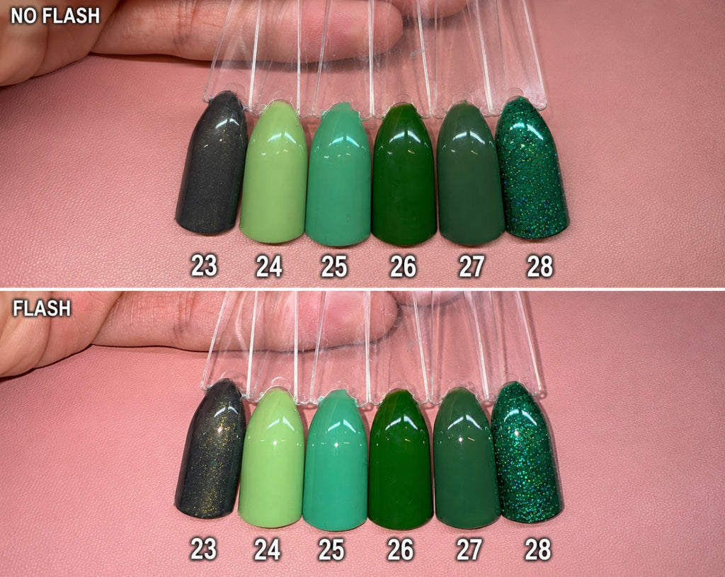 Solid Colour ~ Greens | 24pcs